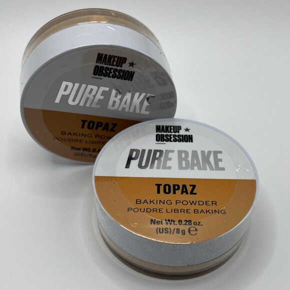 2 Revolution Makeup Obsession Pure Bake Baking Powder - Finishing - Topaz .28 oz - Picture 1 of 2